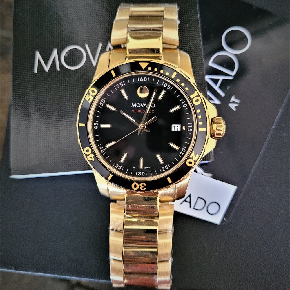 Movado Men's Series 800 Gold Watch